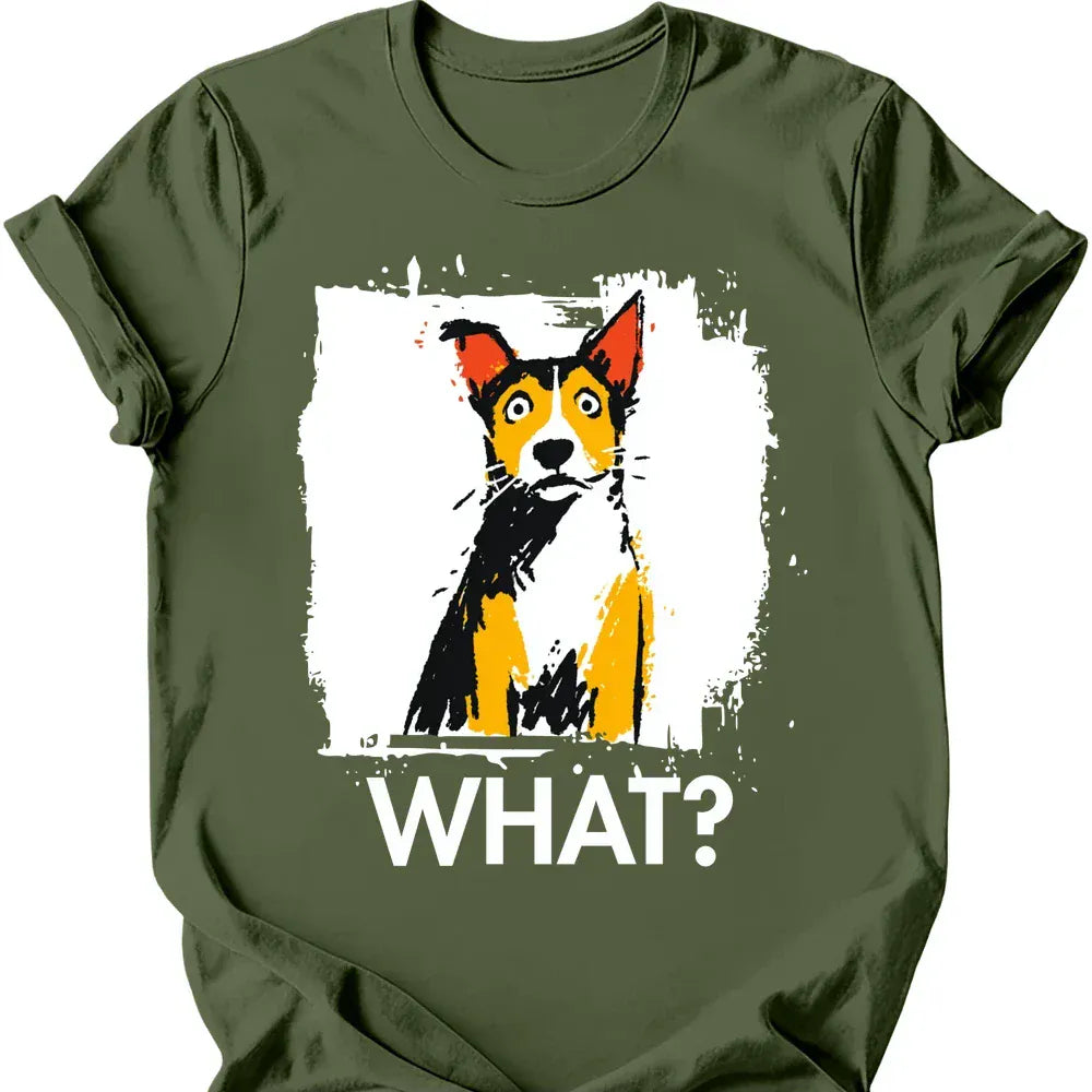 Basenji what tee military green