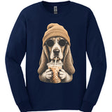 Basset Hound - Hipster Dog Long Sleeve