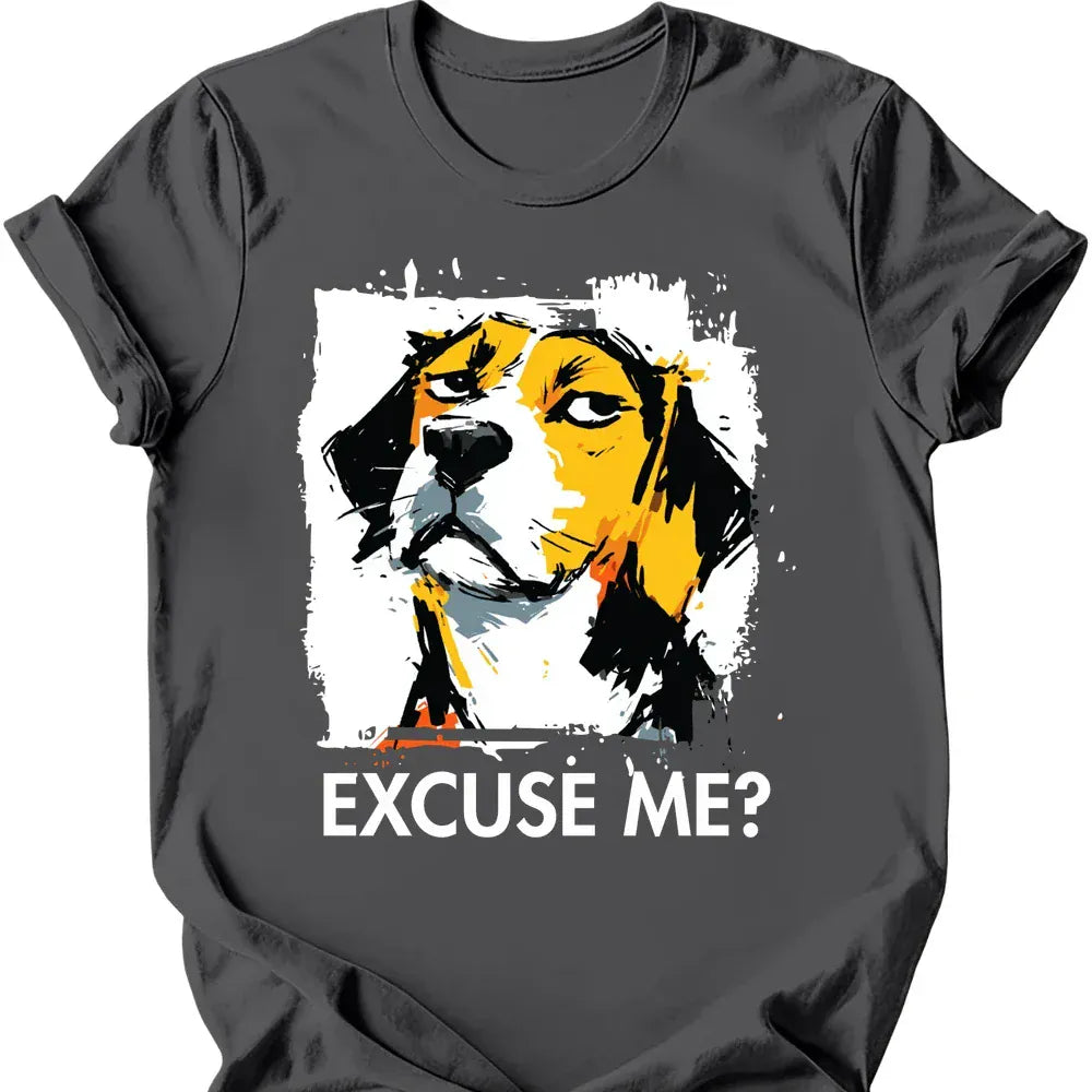 Beagle excuse me tee charcoal