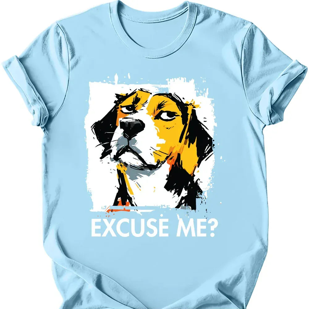 Beagle excuse me tee light blue