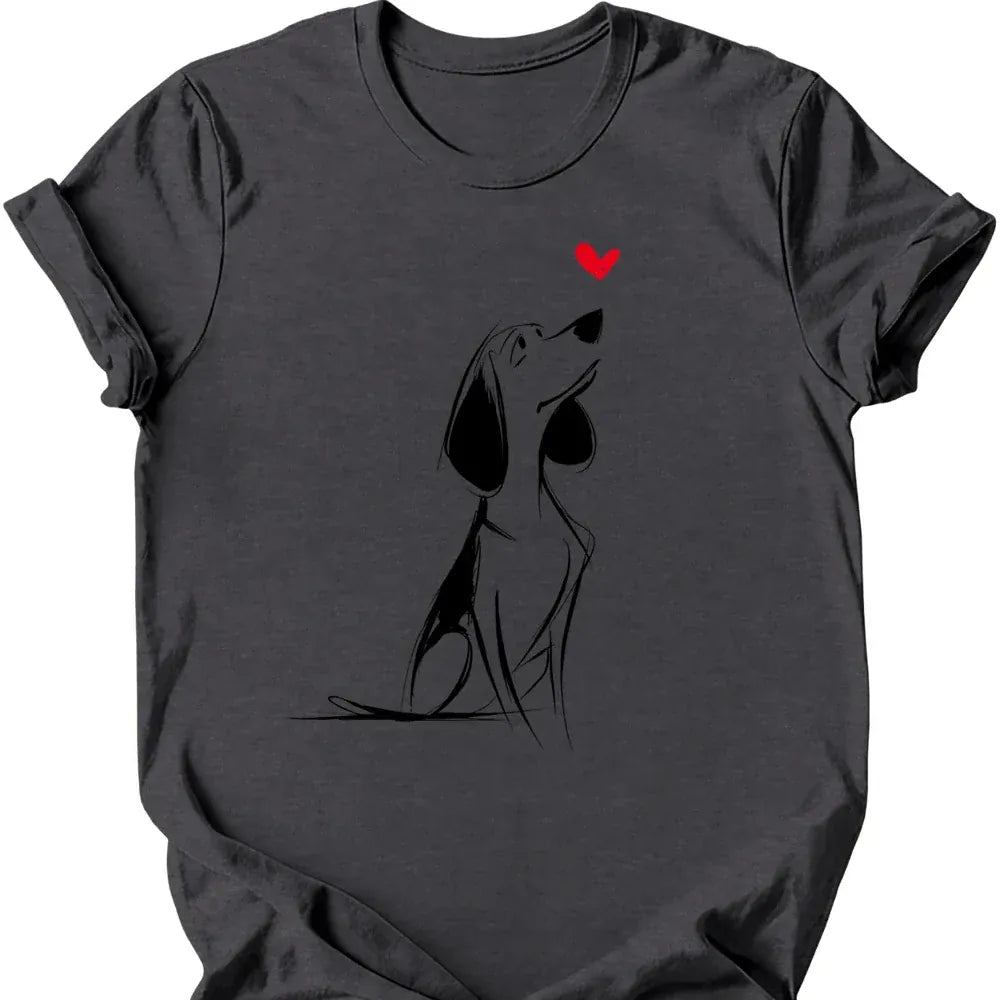 Beagle sketch tee dark heather