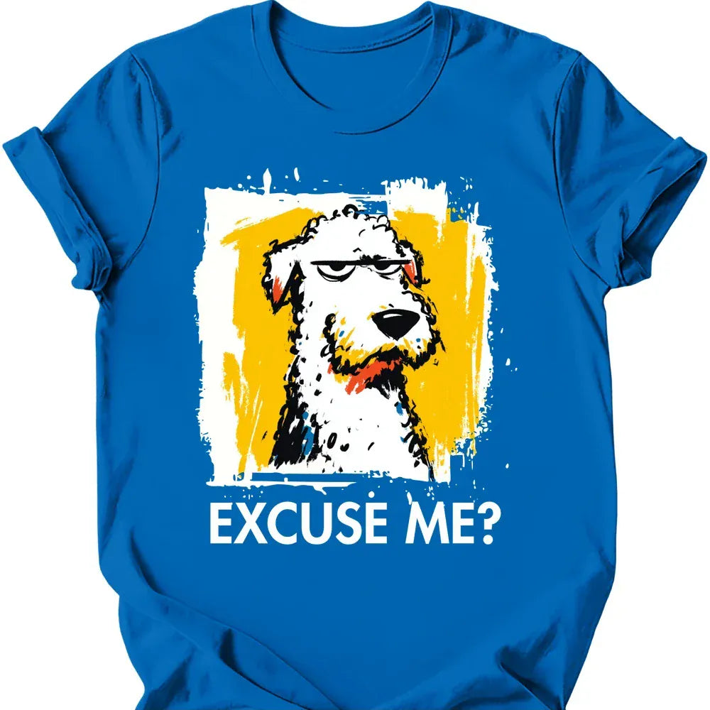 Bedlington Terrier excuse me tee royal