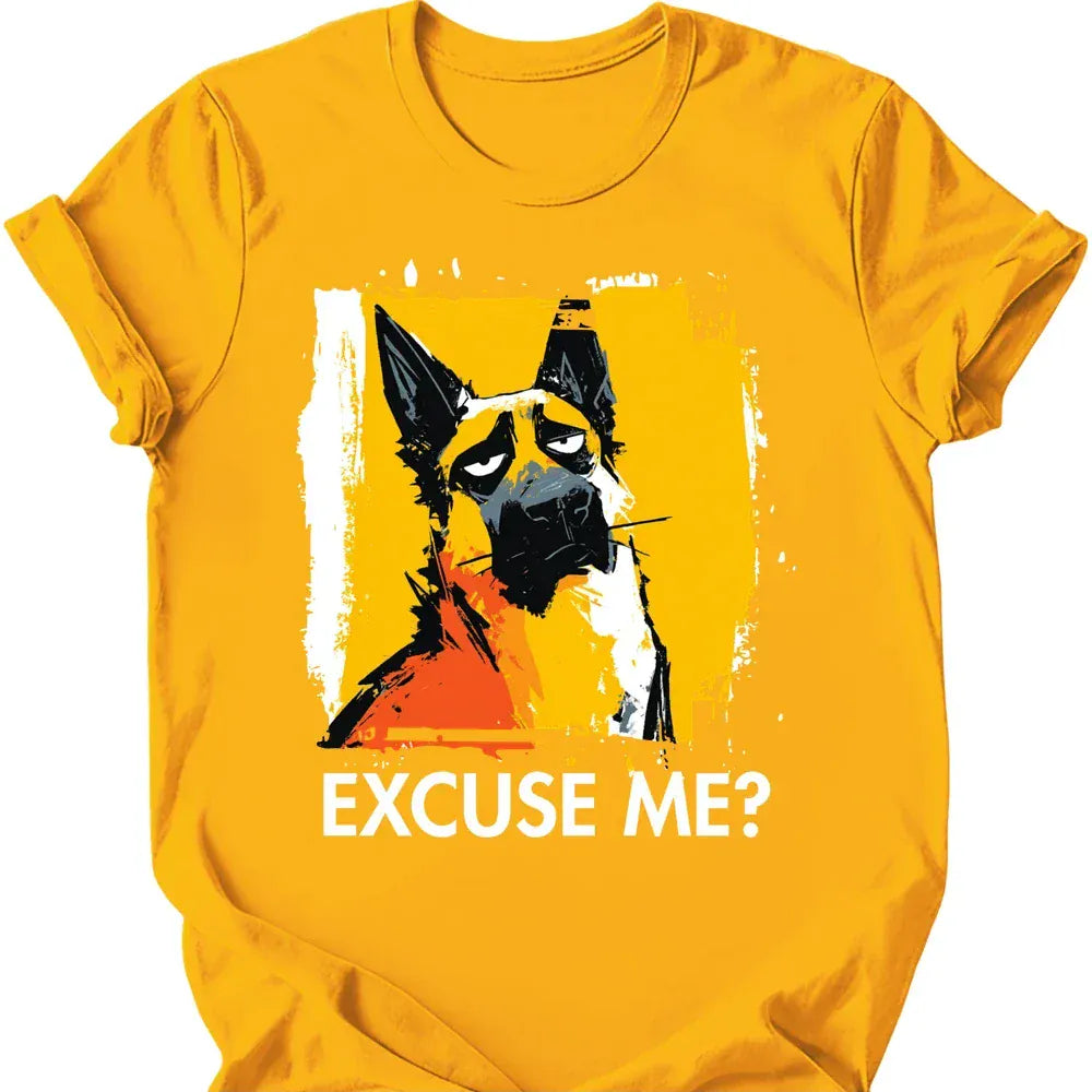 Belgian Malinois excuse me tee gold