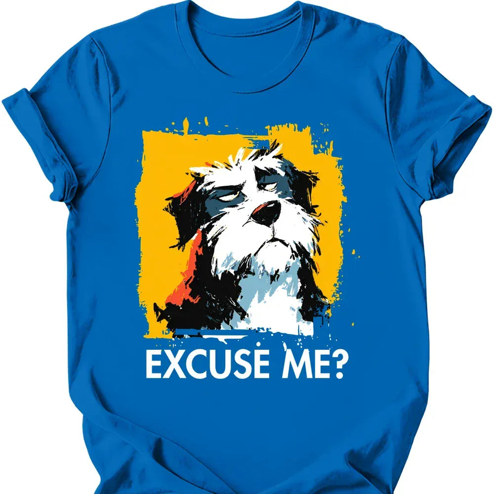 Bernedoodle excuse me tee royal