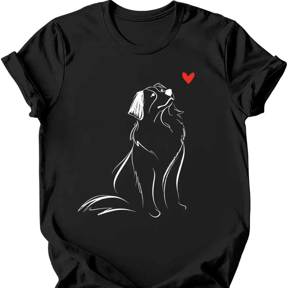 Bernese Mountain Dog sketch tee black