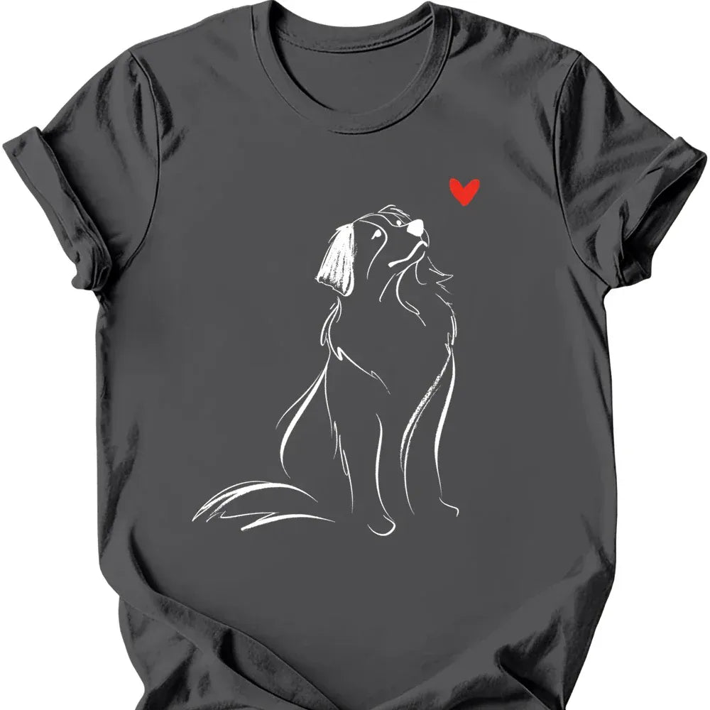 Bernese Mountain Dog sketch tee charcoal