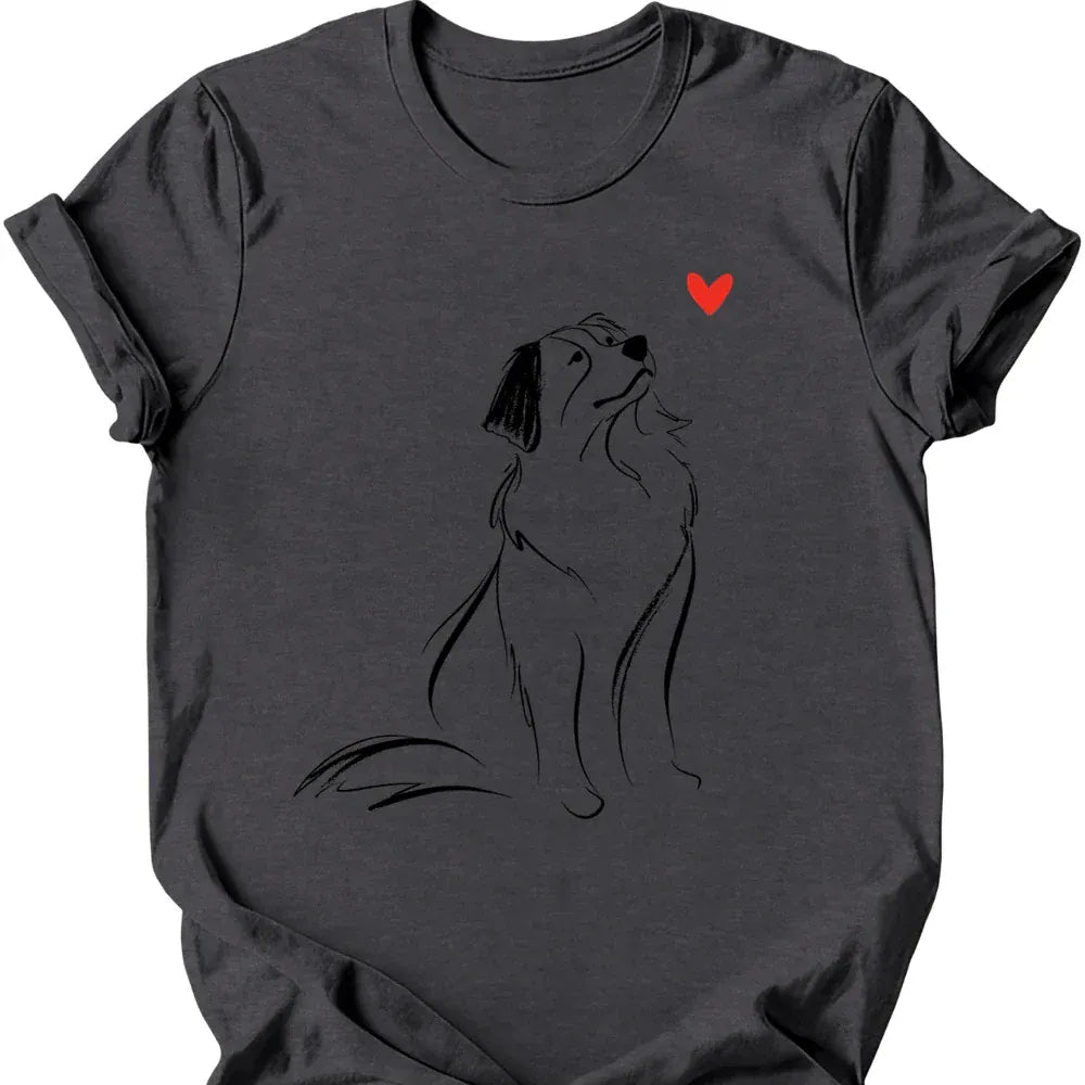 Bernese Mountain Dog sketch tee dark heather