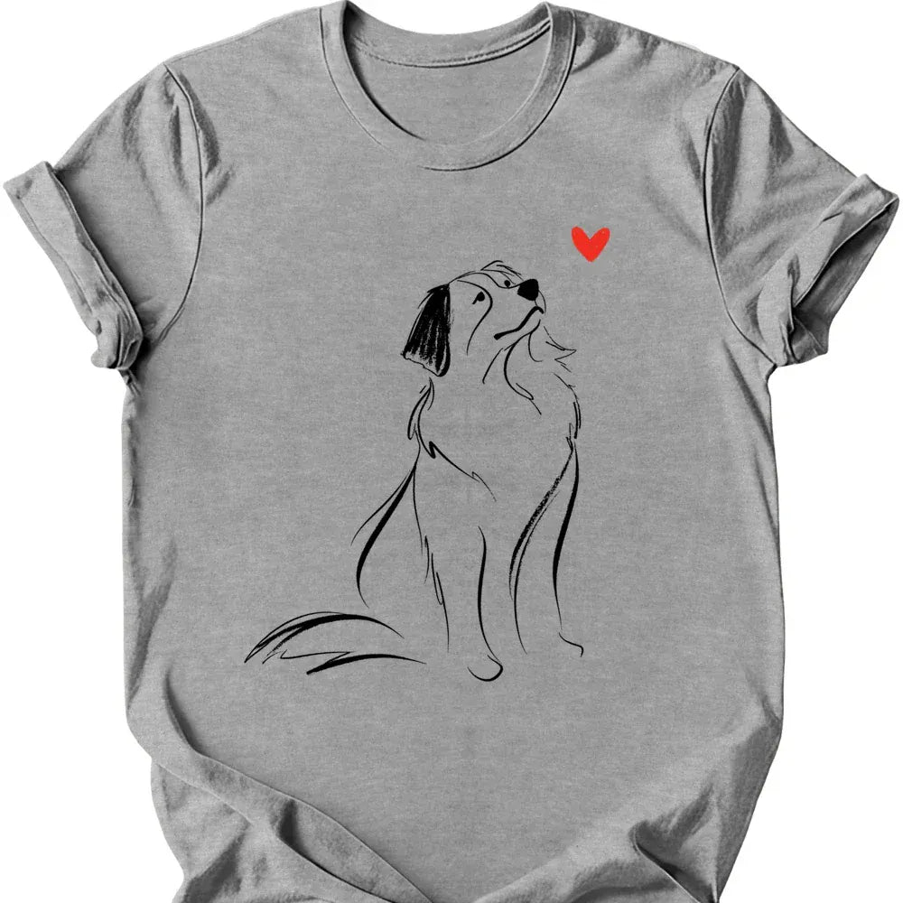 Bernese Mountain Dog sketch tee sport grey
