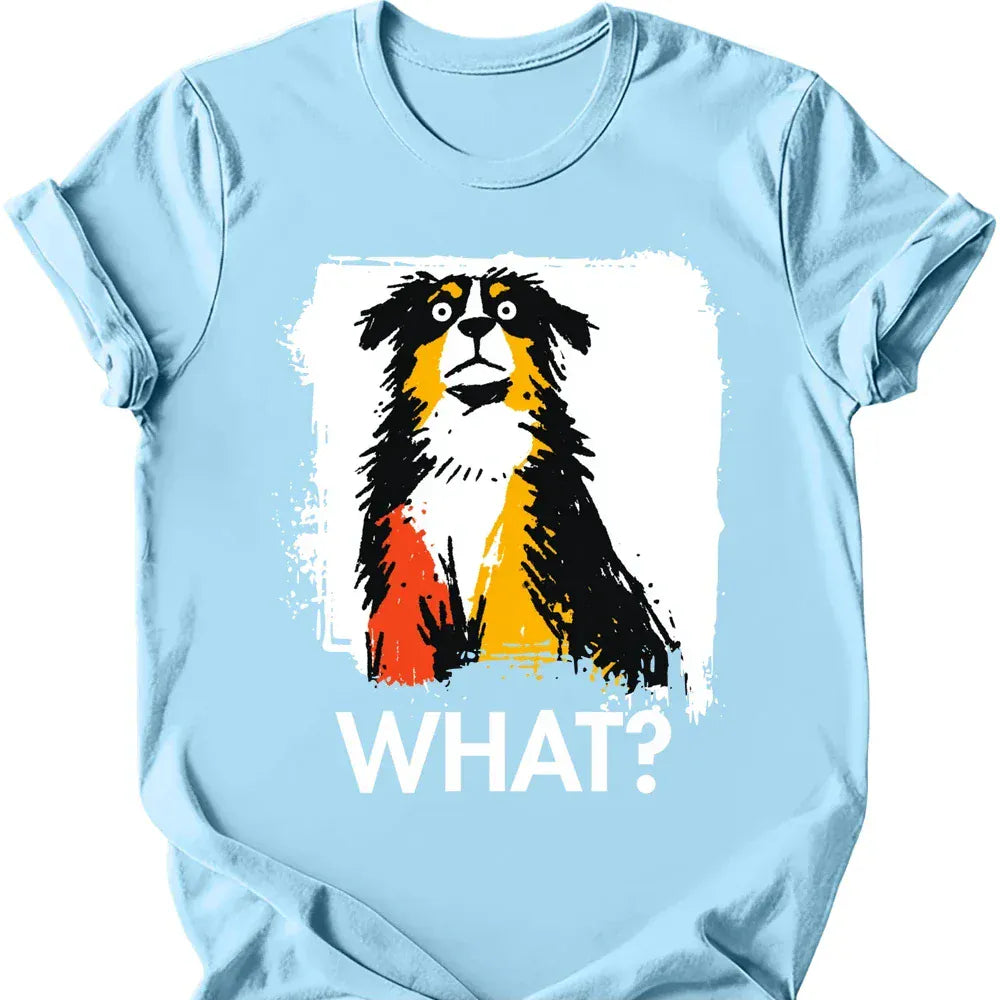 Bernese Mountain Dog what tee light blue