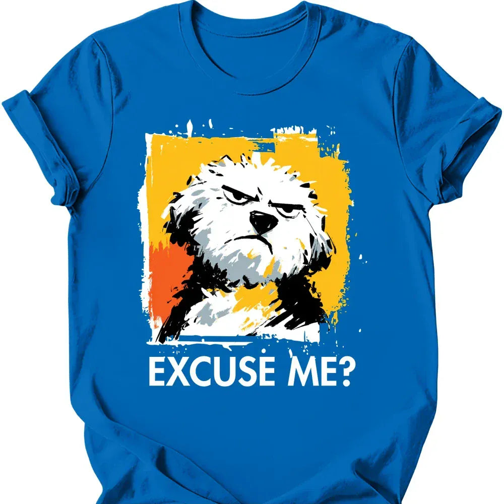 Bichon Frise excuse me tee royal