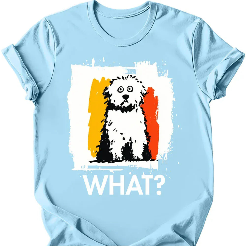 Bichon Frise what tee light blue