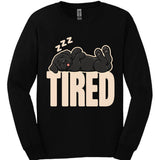 Black Labrador - Tired Dog Long Sleeve