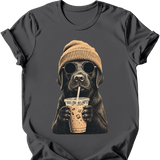 Black Labrador - Hipster Dog T-Shirt