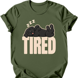 Black Labrador - Tired Dog T-Shirt
