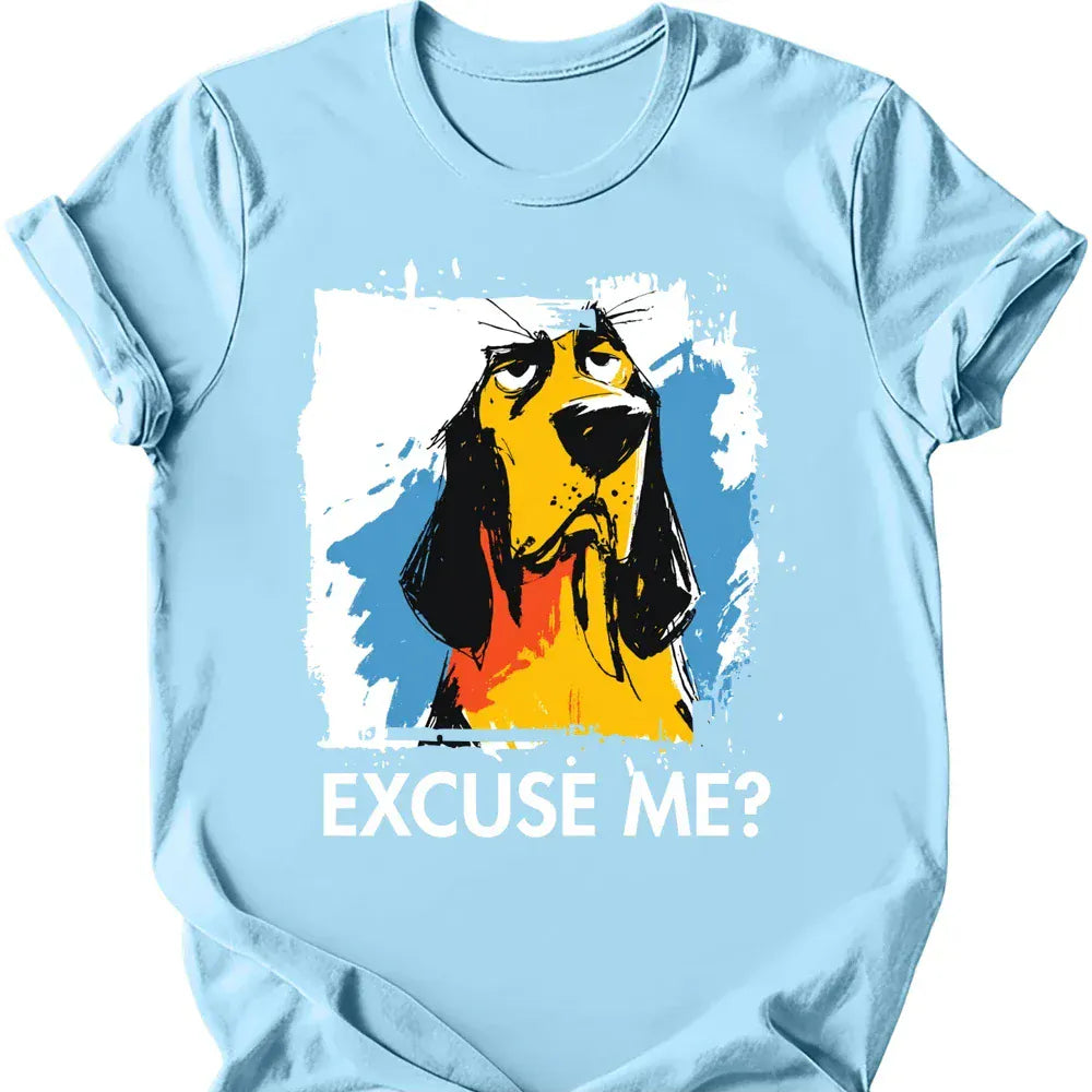 Bloodhound excuse me tee light blue