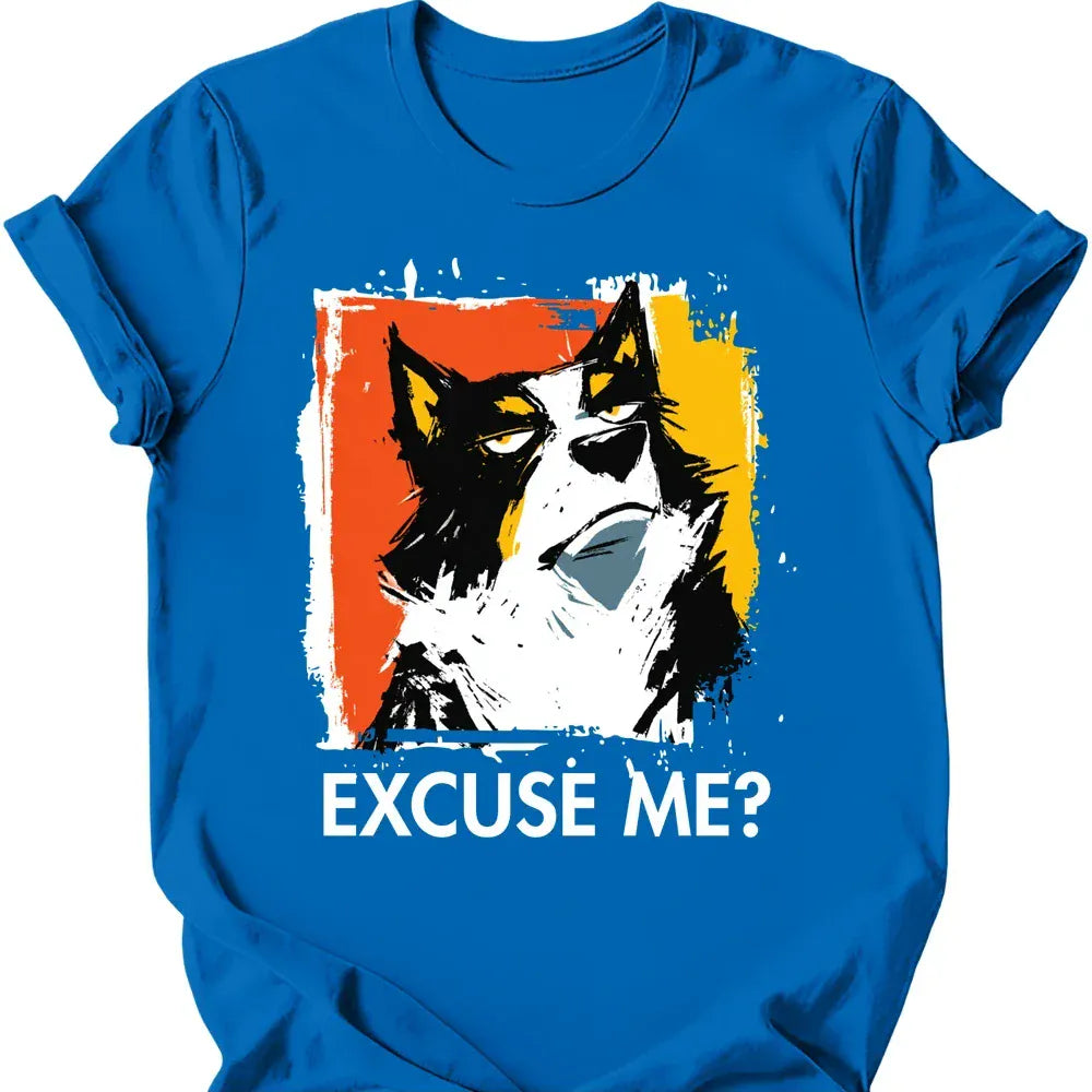 Border Collie excuse me tee royal