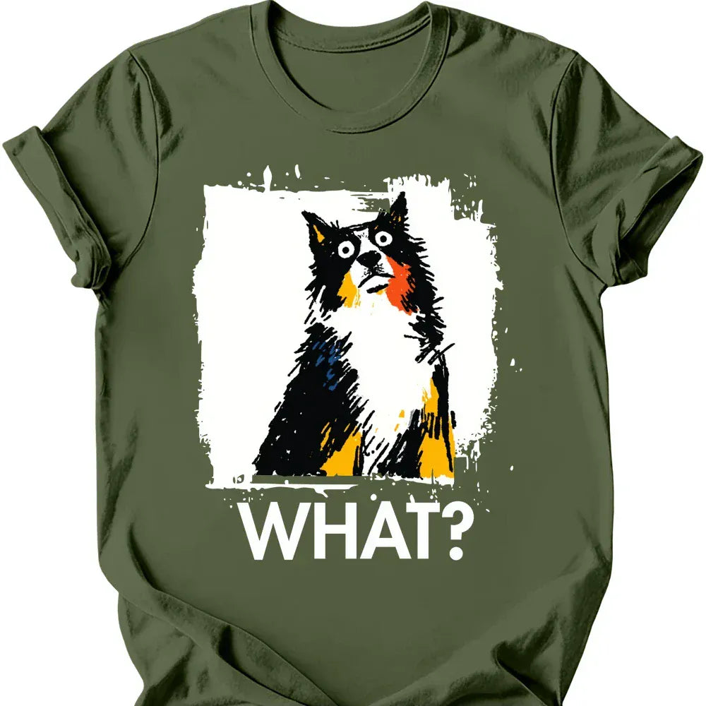 Border Collie what tee military green