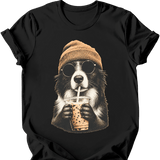 Border Collie - Hipster Dog T-Shirt