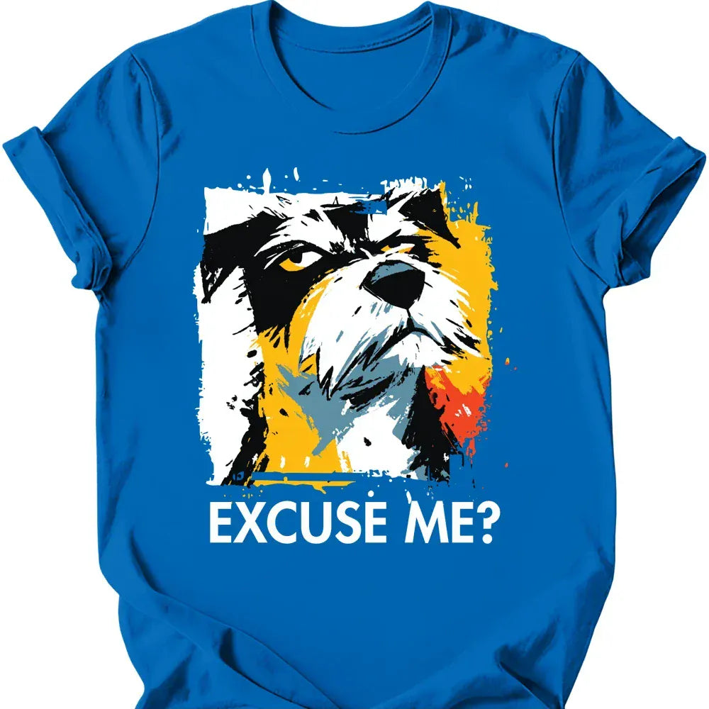 Border Terrier excuse me tee royal