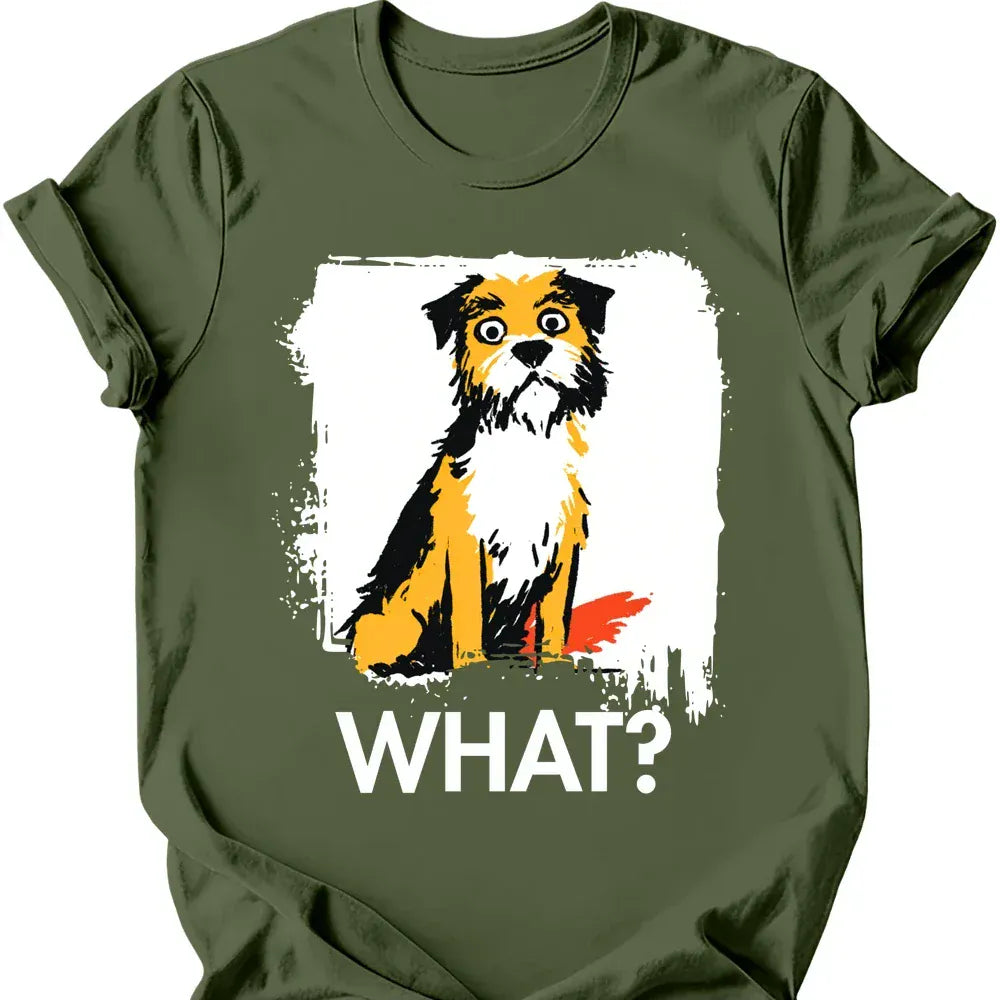 Border Terrier what tee military green
