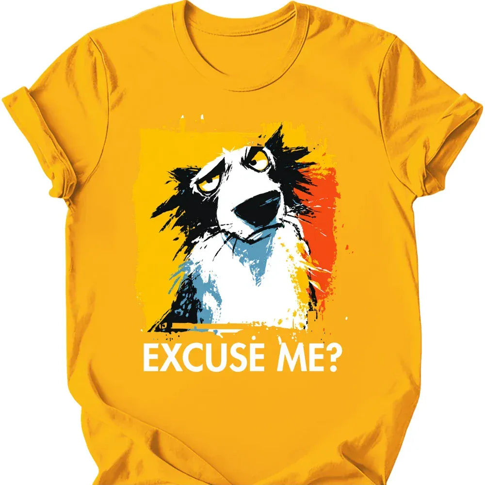 Borzoi excuse me tee gold