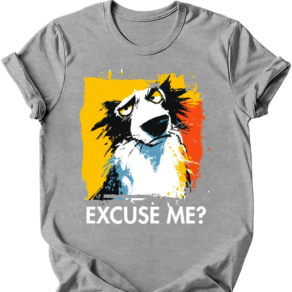 Borzoi excuse me tee sport grey