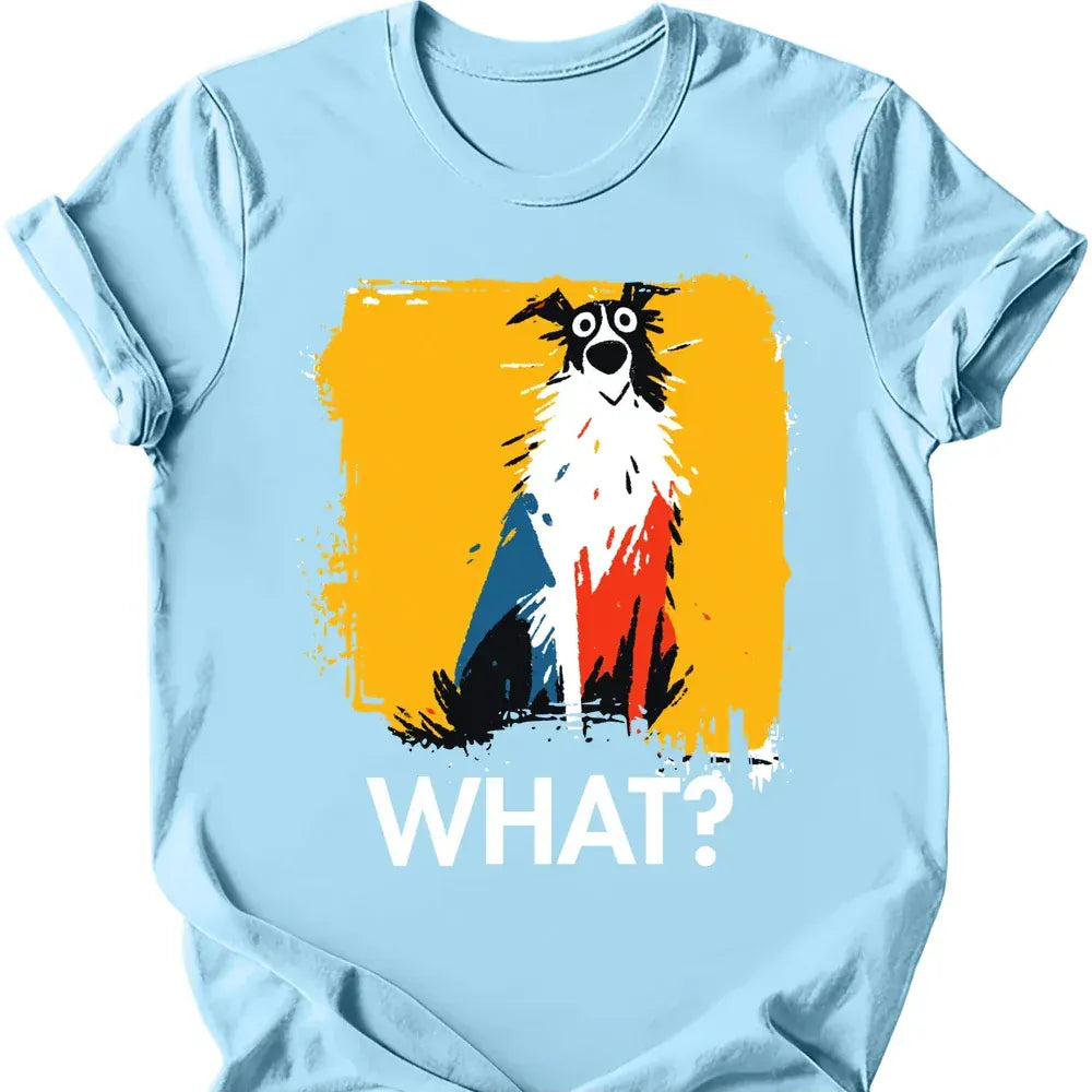 Borzoi what tee light blue