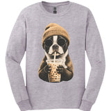 Boston Terrier - Hipster Dog Long Sleeve