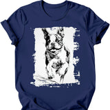 Boston Terrier - Running Dog T-Shirt