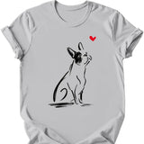 Boston Terrier - Sketch Dog T-Shirt