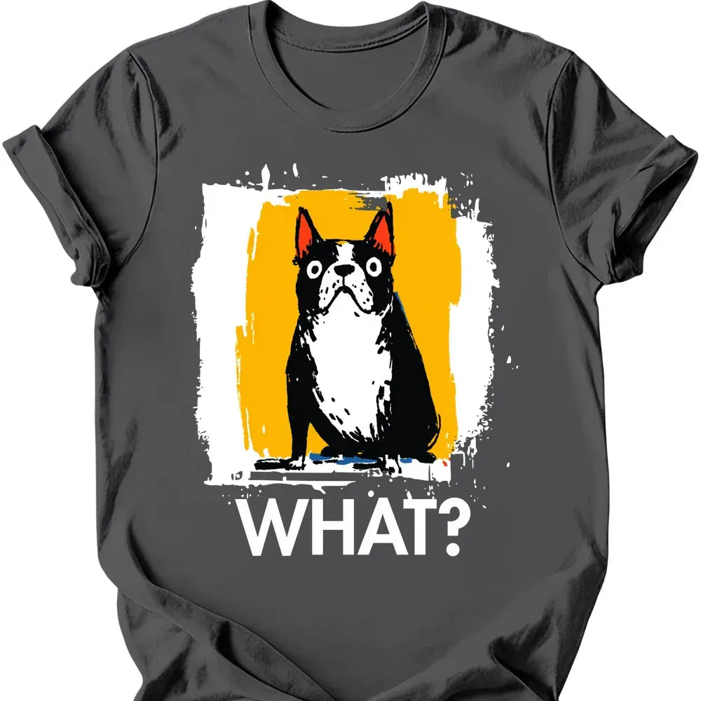 Boston Terrier what tee charcoal
