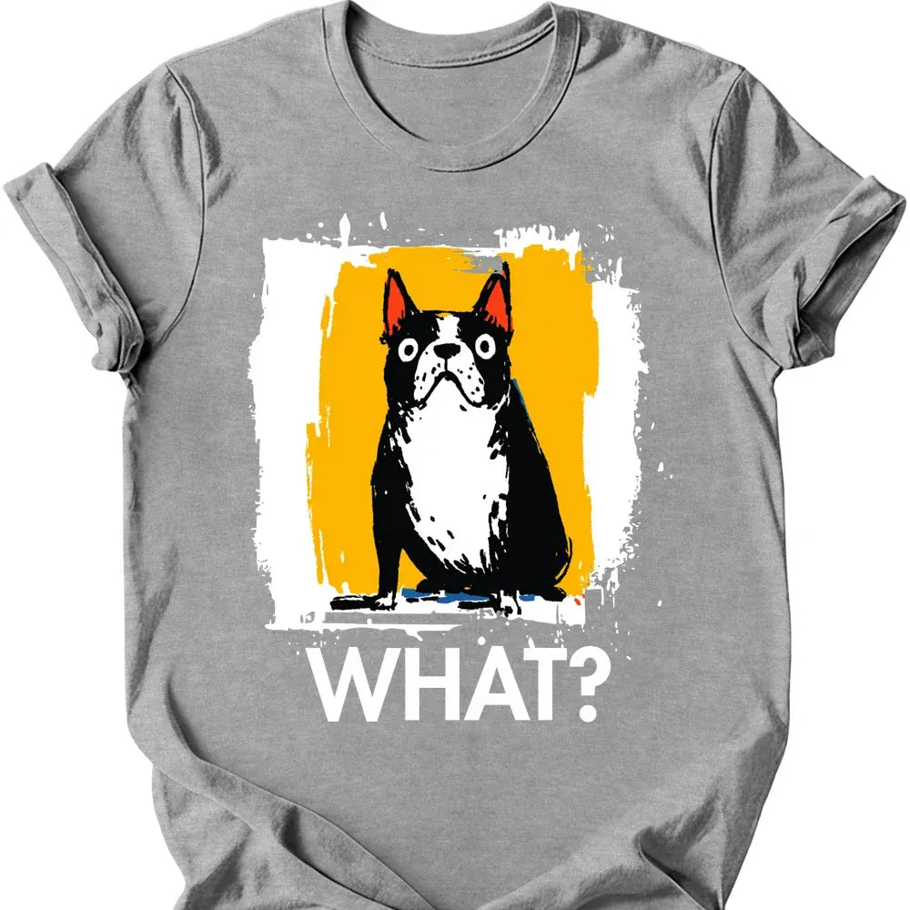 Boston Terrier what tee sport grey
