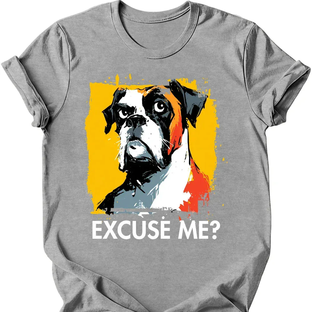 Boxer excuse me tee sport grey