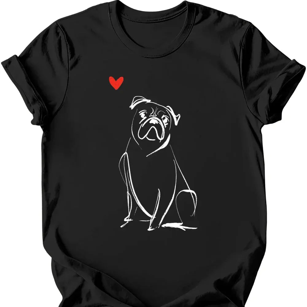 Boxer sketch tee black