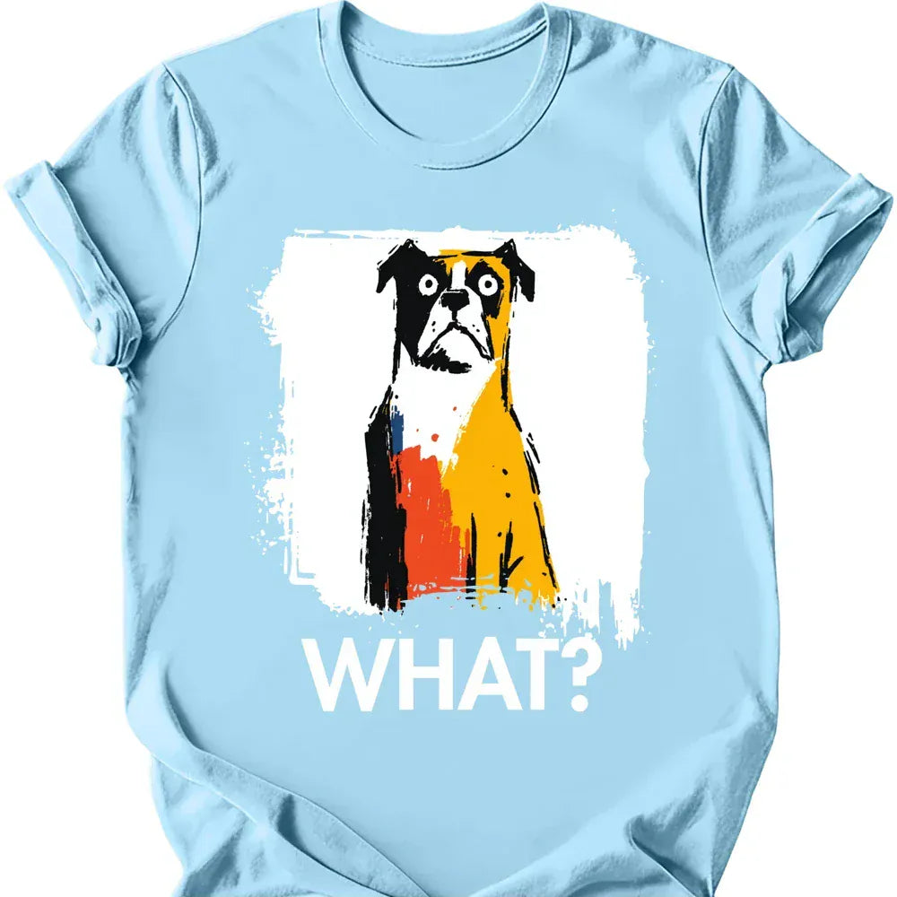 Boxer what tee light blue