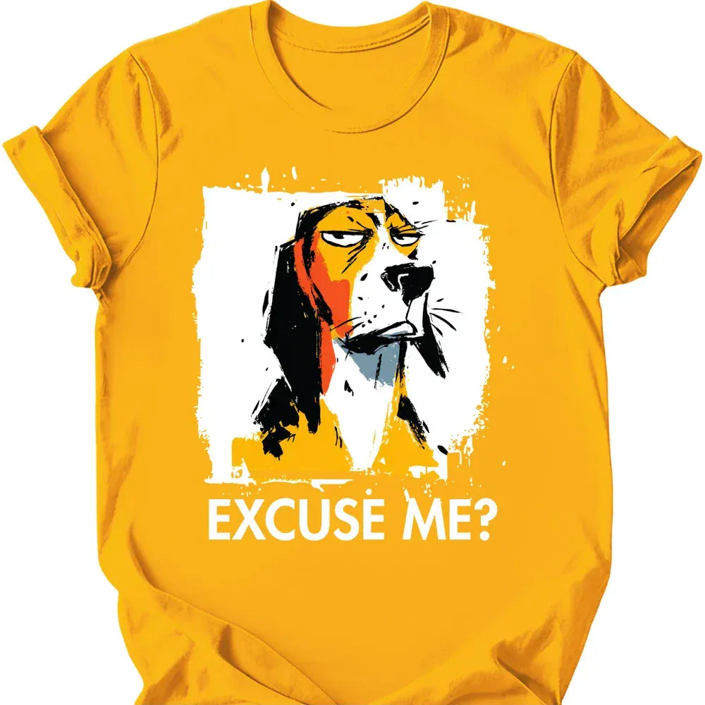 Bracco Italiano excuse me tee gold