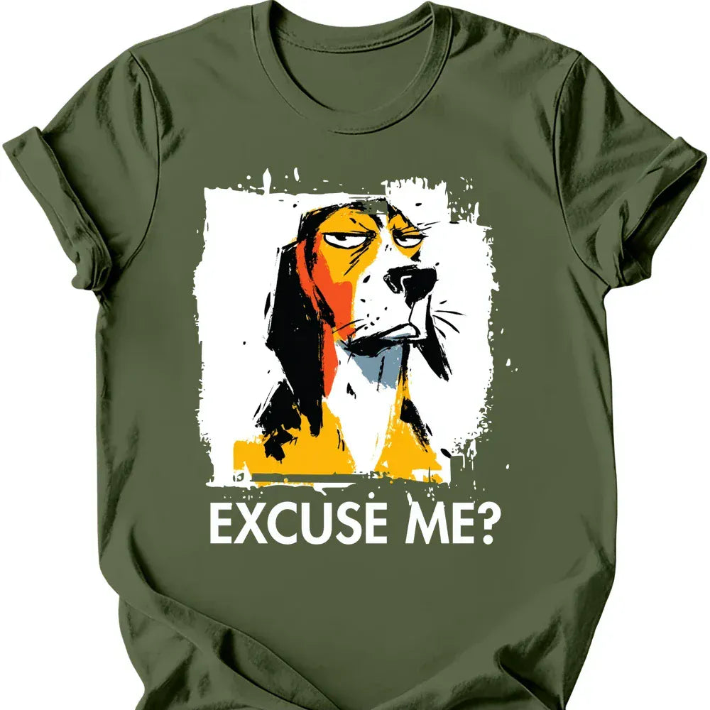 Bracco Italiano excuse me tee military green