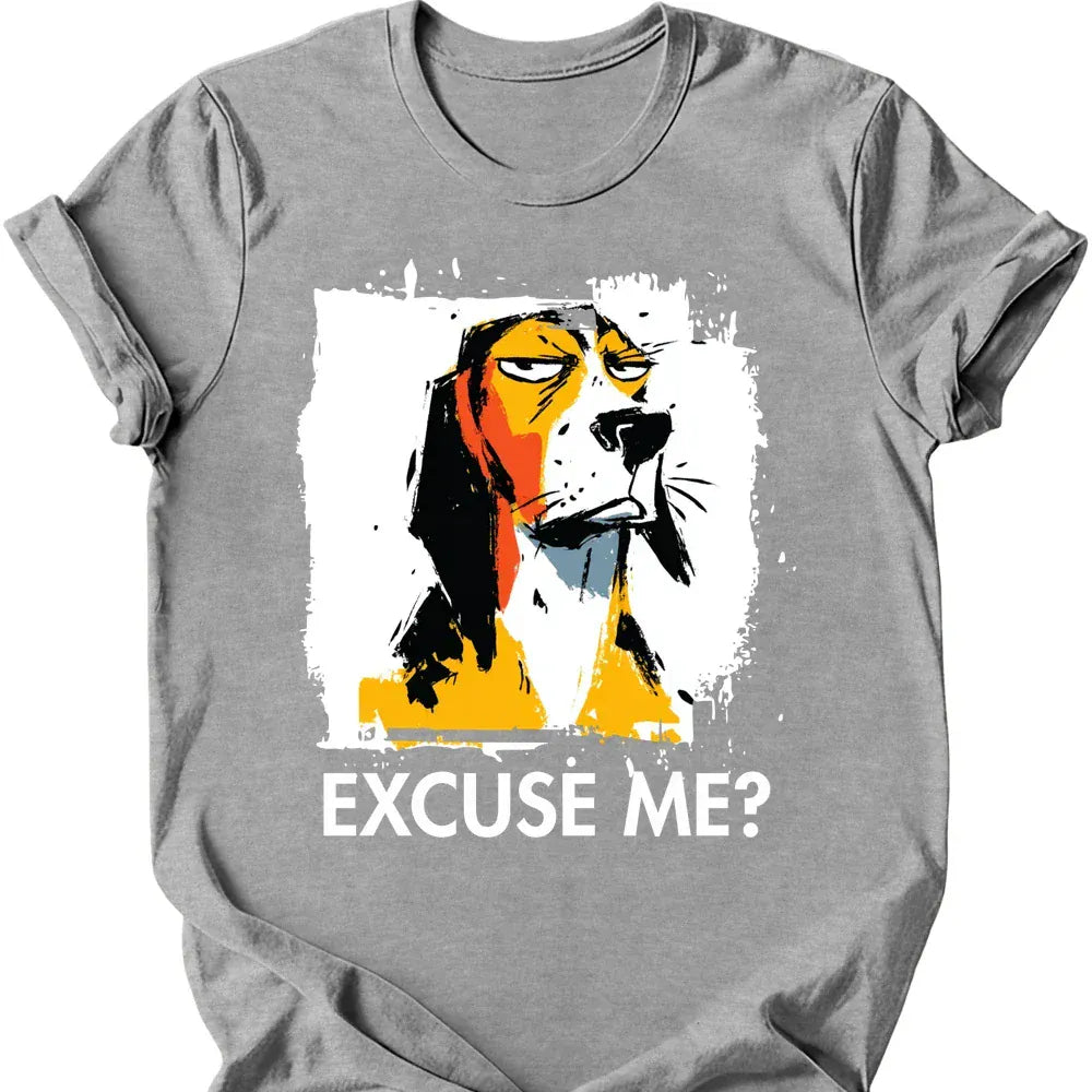 Bracco Italiano excuse me tee sport grey