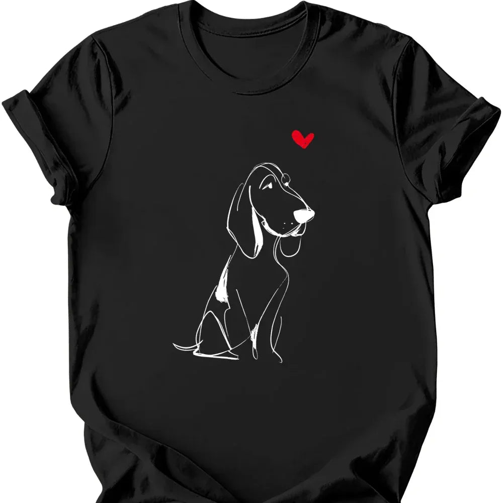 Bracco Italiano sketch tee black