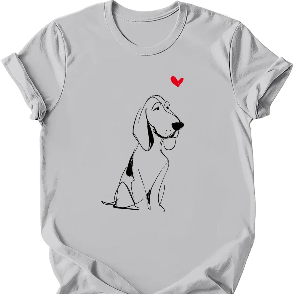 Bracco Italiano sketch tee ice grey