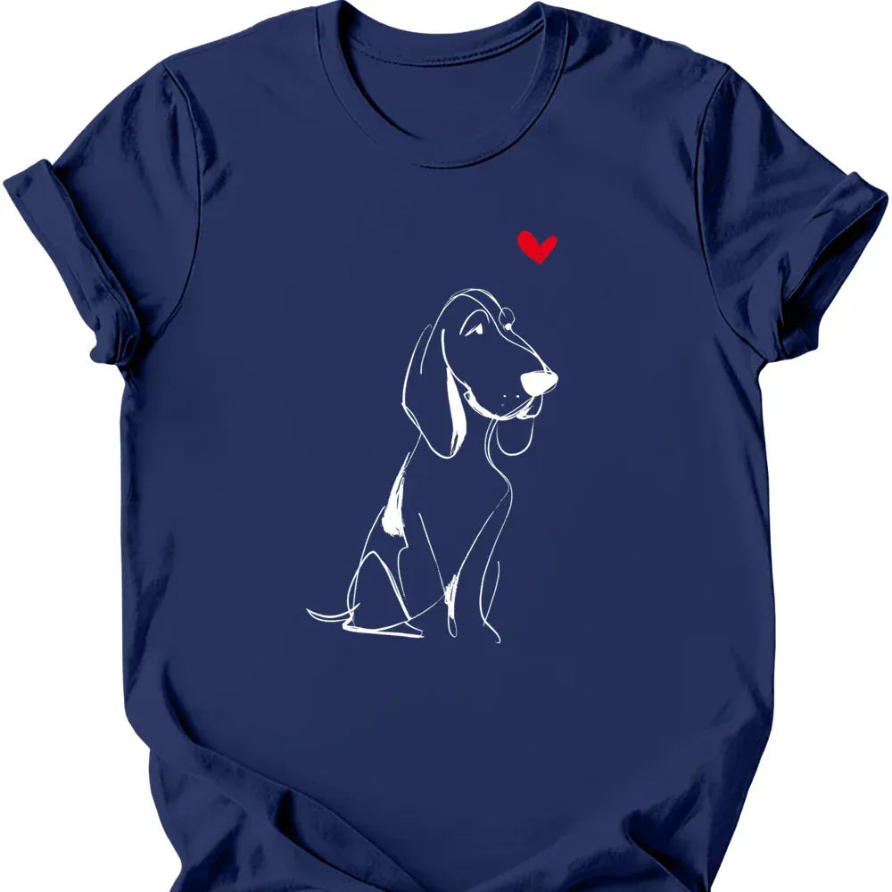 Bracco Italiano sketch tee navy