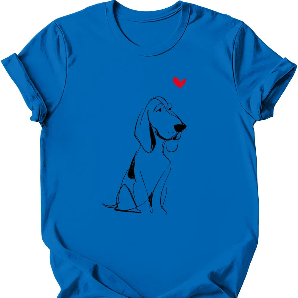 Bracco Italiano sketch tee royal