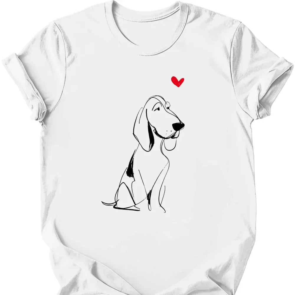 Bracco Italiano sketch tee white