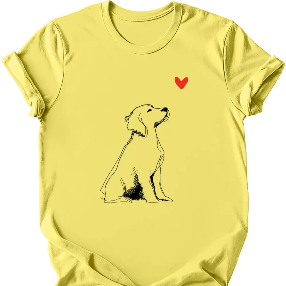 Brittany sketch tee cornsilk