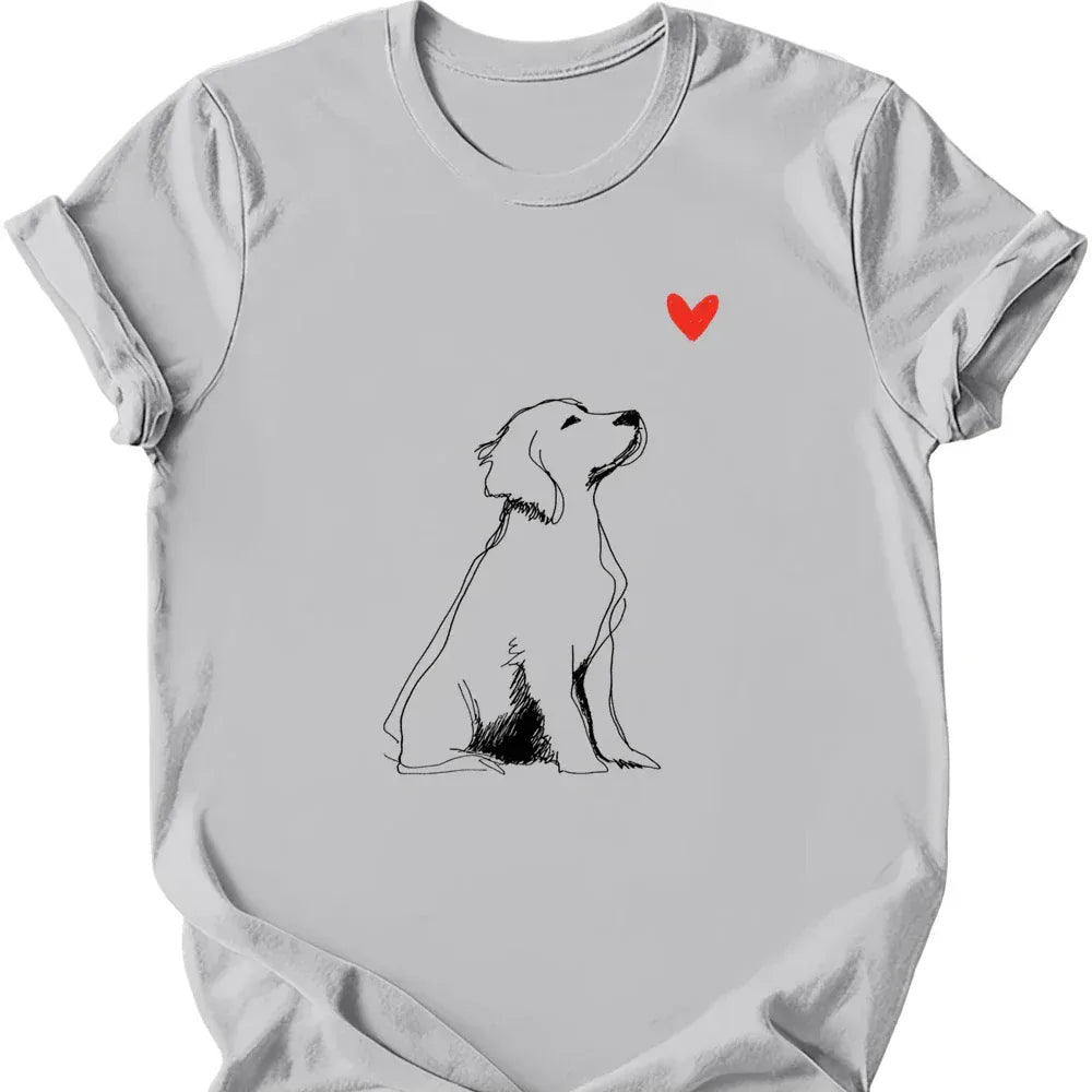 Brittany sketch tee ice grey