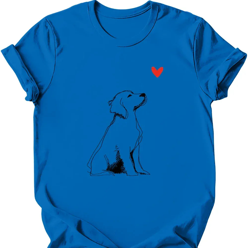 Brittany sketch tee royal