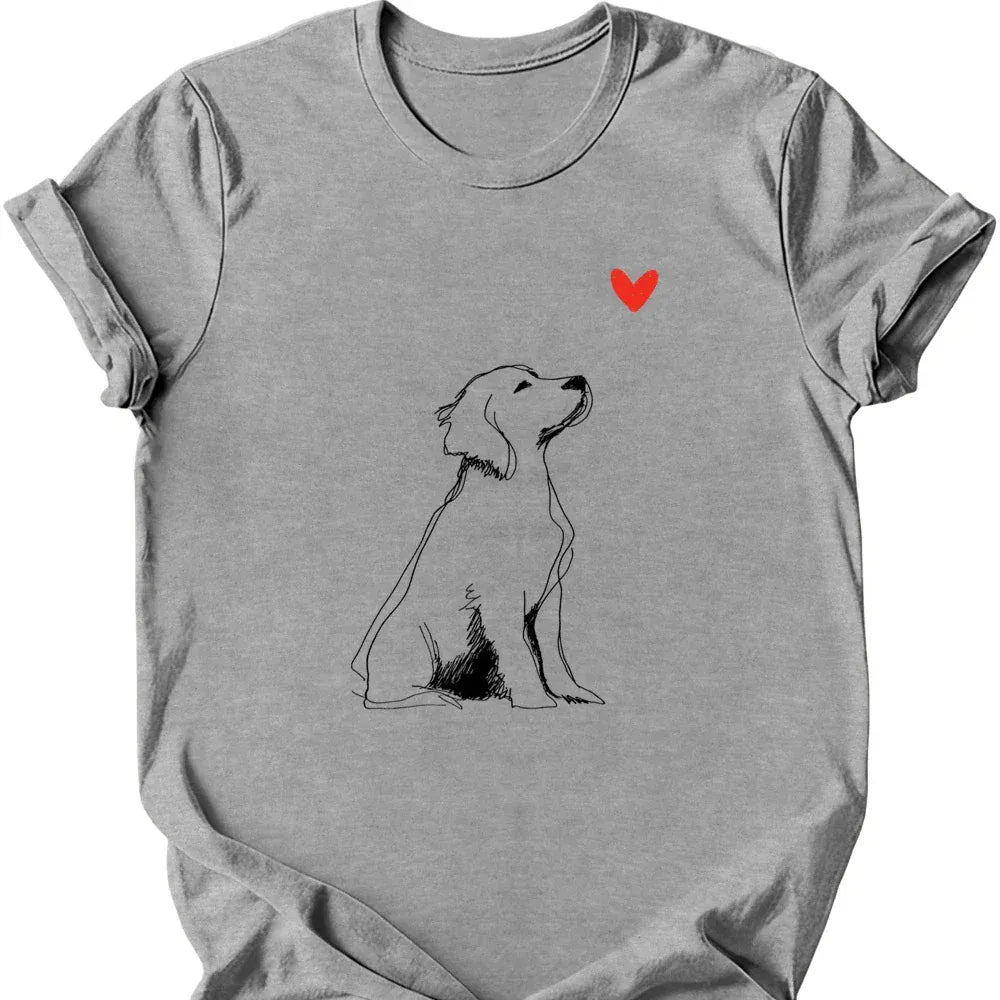 Brittany sketch tee sport grey