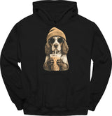 Brittany Spaniel - Hipster Dog Hoodie