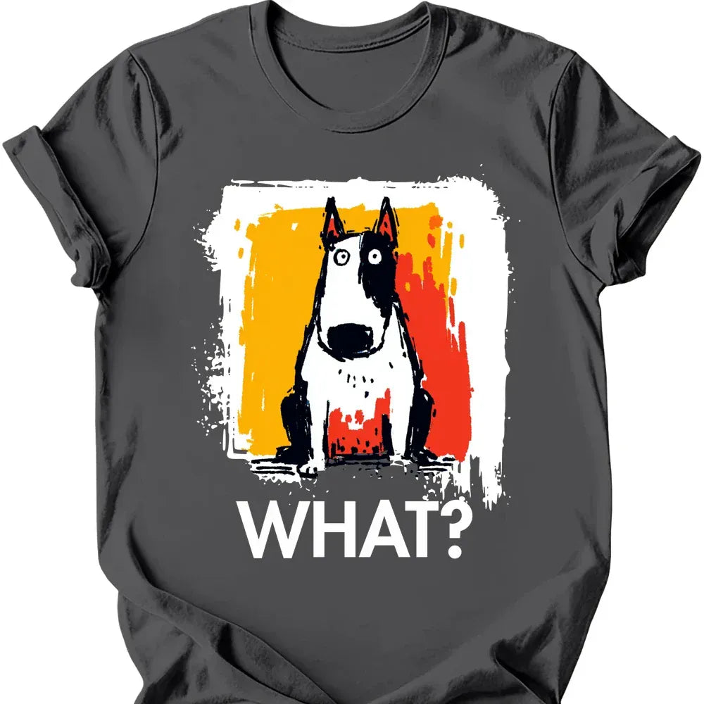 Bull Terrier what dog tee charcoal color