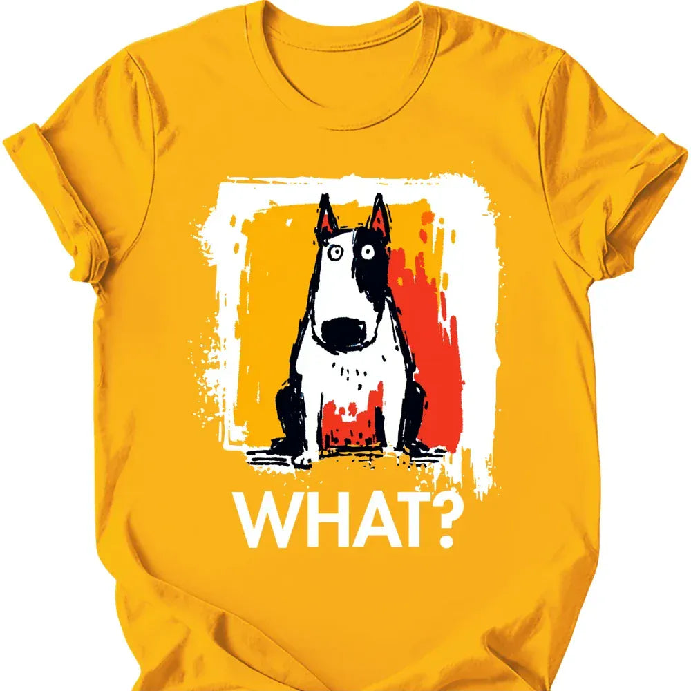 Bull Terrier what dog tee gold color